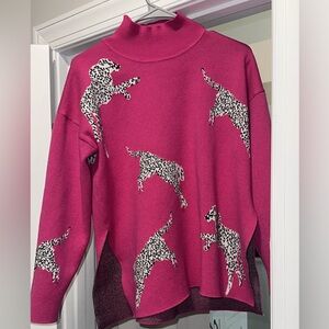Leopard - hot pink - small